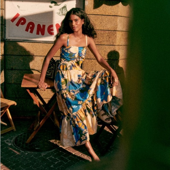 Sezane x Farm Rio Sakura skirt size 2/XS (smallest size) BRAND NEW WITH TAGS - Picture 3 of 3